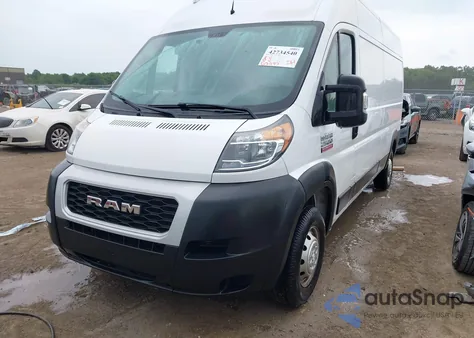 2020 Ram Promaster 2500 High Roof 159 Wb из США, поврежденный, VIN 3C6TRVDG4LE100726